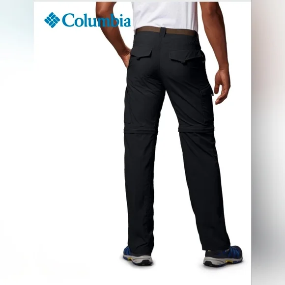 Columbia Men's Black Silver Ridge Utility Convertible Pants - Picture 3 of 6